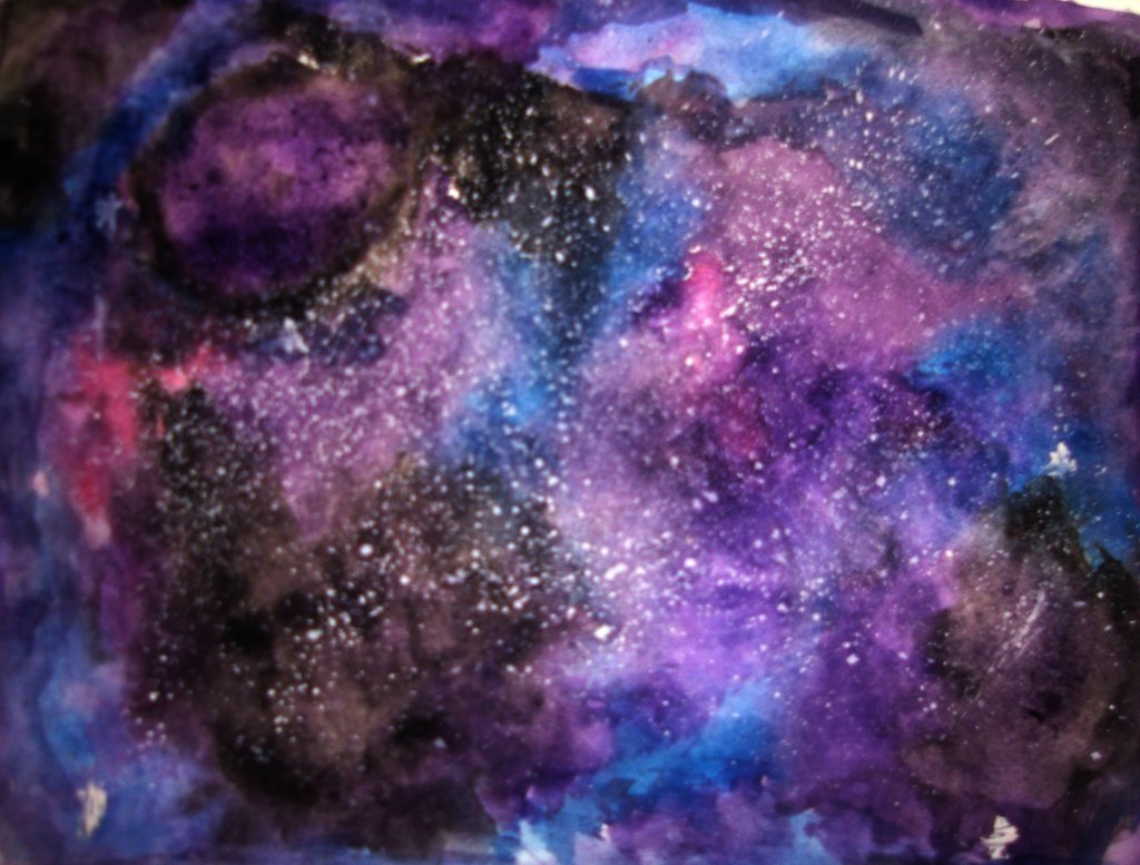 1024x777 Watercolor Space Painting By Fishsticks213