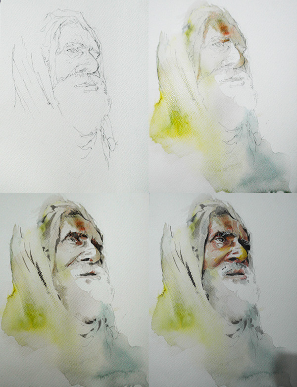 600x780 Steps Of Watercolor Painting Park Sunga