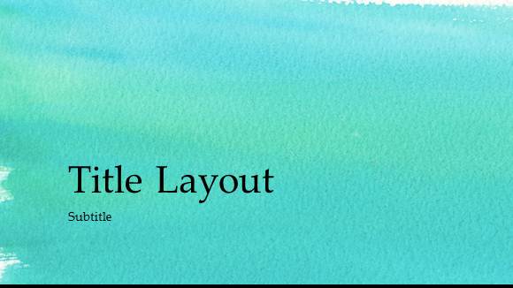 580x326 Free Watercolor Painting Template For Powerpoint Online