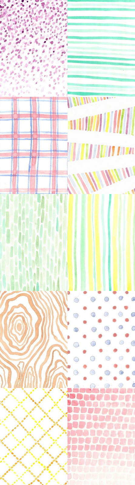 445x1600 Cool Idea To Do Just A Simple Pattern With Watercolors On