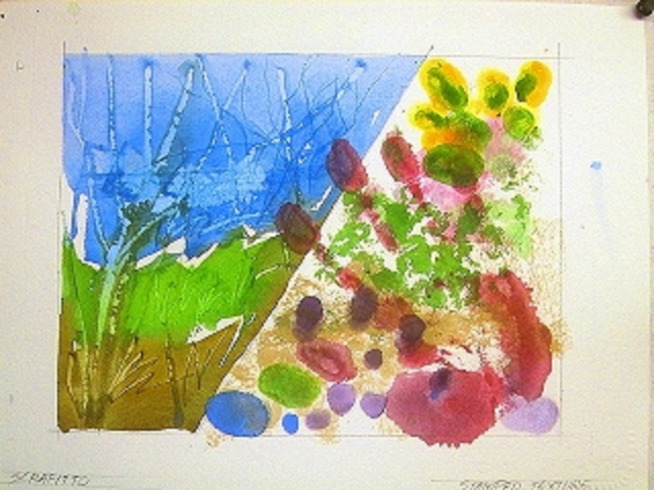 1280x960 Sgrafitto Amp Stamped Watercolor Techniques For Textures