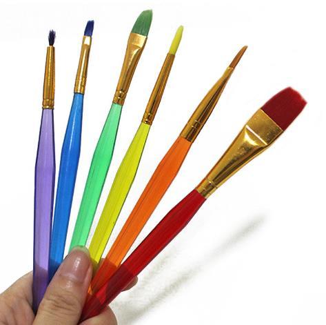 473x471 Online Cheap Colorful Fondant Watercolor Paint Brush Set Drawing