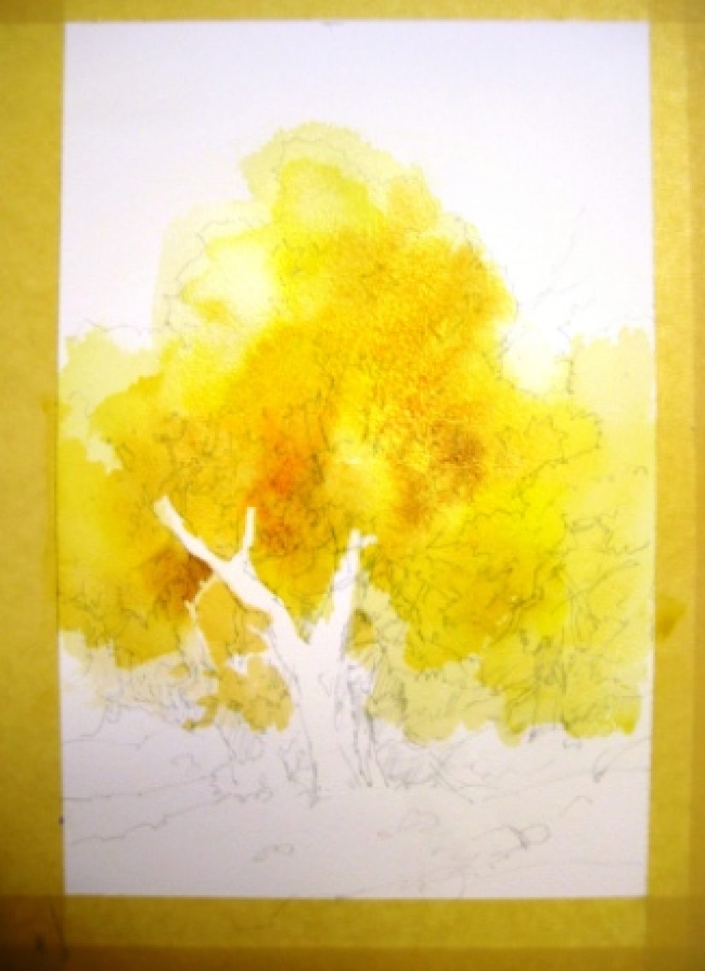 1024x1411 How To Paint Foliage Using Negative Painting In Watercolor