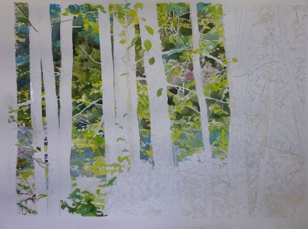 600x446 Watercolor Techniques For Tree Foliage Painting Trees And Leaves