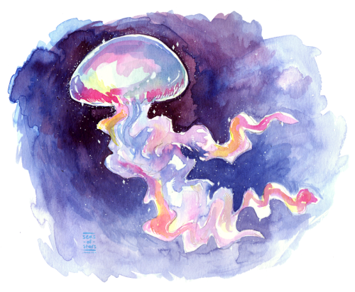 500x412 Jellyfish Watercolor Tumblr