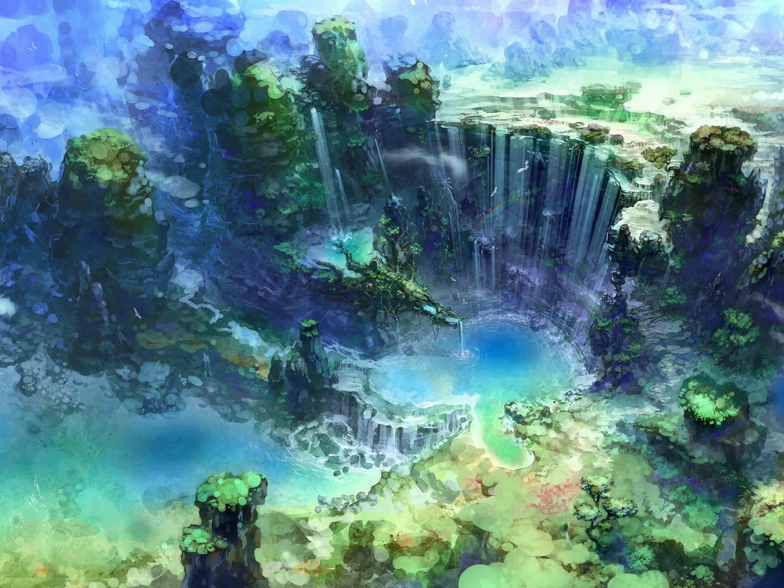 1600x1200 Download 1600x1200 Wallpaper Watercolor Paint, Biome, Nature