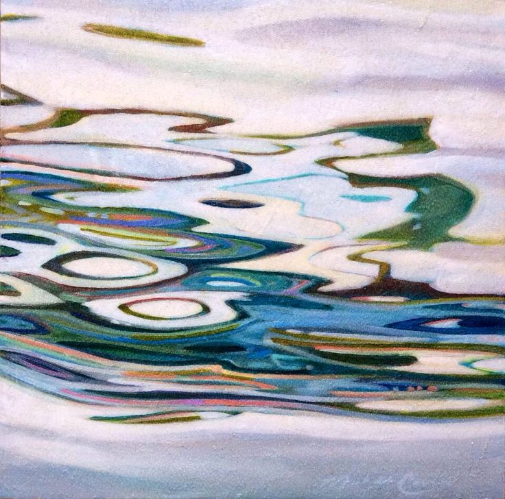 Watercolor Painting Water Ripples