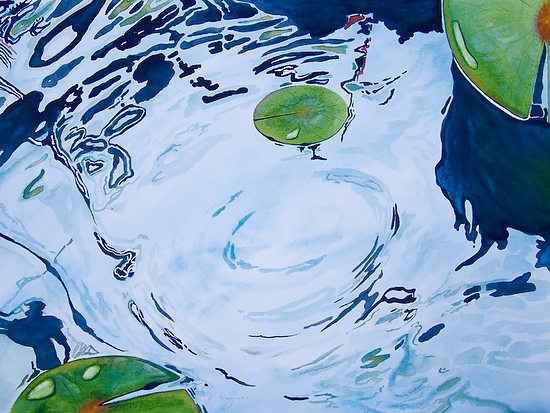 550x413 Little Ripplewatercolor By Ann Singsaas Ecological Reflections