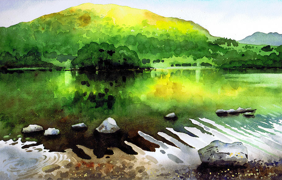 900x573 Ripples On Rydal Water Painting By Paul Dene Marlor