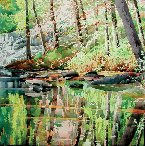 495x500 Techniques For Painting Water In Watercolor