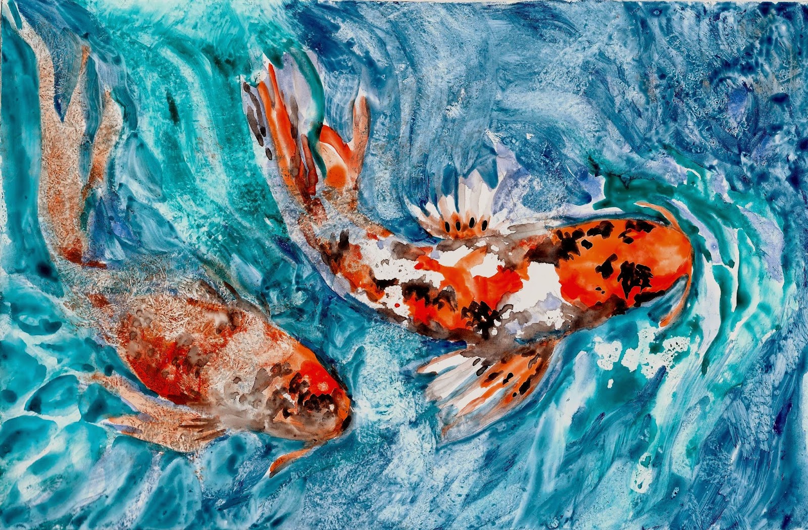 1600x1050 Watercolor Life Imitates Doodles