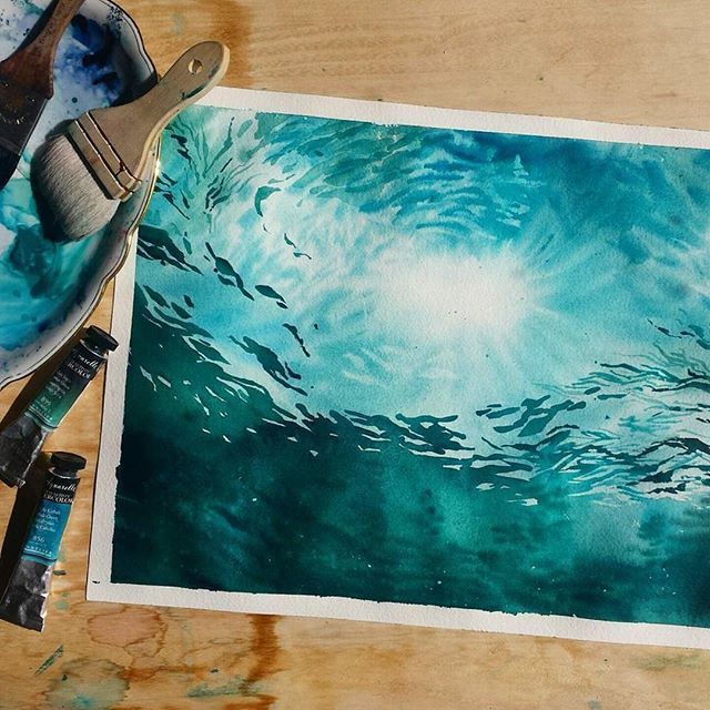 640x640 Pretty Water Ripple Painting Inspiration. Art,drawings