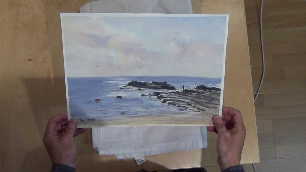 1280x720 Using A Steam Iron To Flatten Watercolor Painting