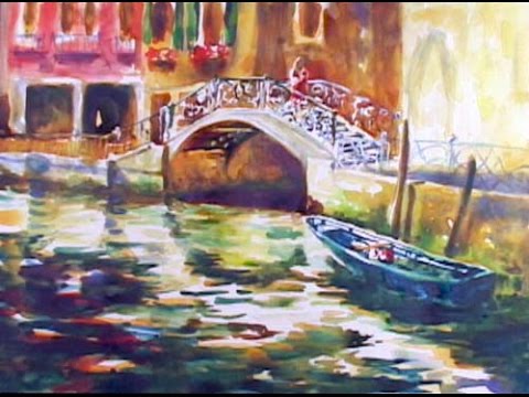 480x360 Venice Watercolor Painting Tutorial Of Bridge