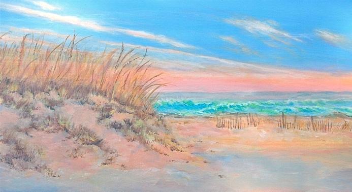 693x378 Beach Paintings Coastal Paintings Of Beach Scenes Landscape Still
