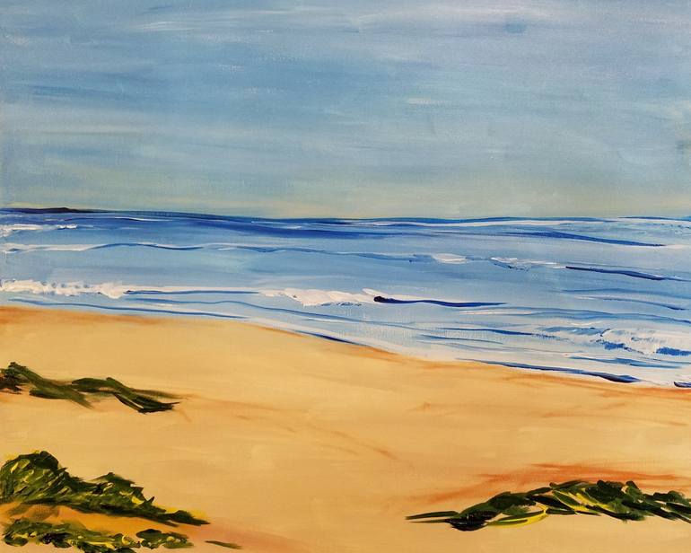 770x616 Beach Scene Painting By Rene Rodriguez Saatchi Art
