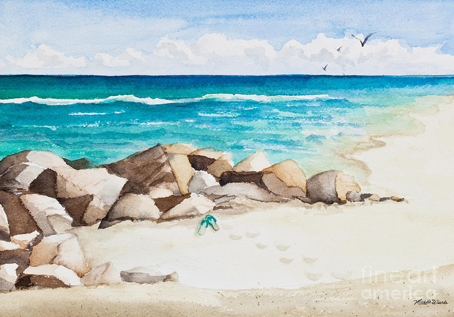 900x629 Boynton Beach Inlet Watercolor Painting By Michelle Constantine