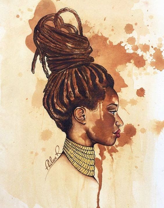 564x718 Pin By Eclipserosa On Arte Locs, Black Women Art And