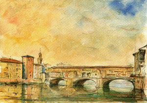 300x211 Ponte Vecchio Paintings Fine Art America