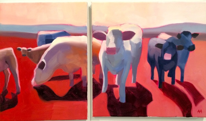697x411 Cow Paintings