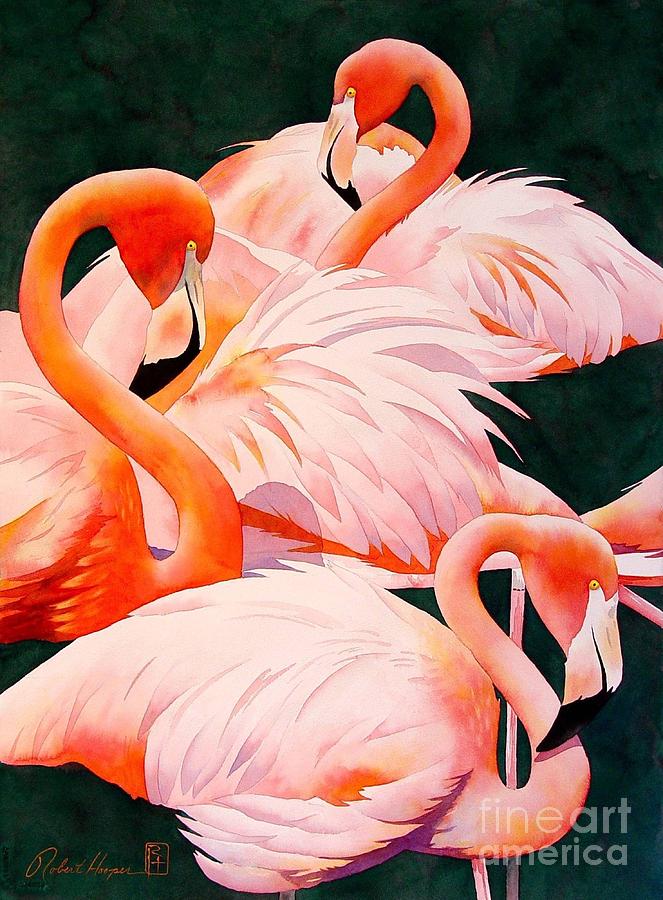 663x900 Images Flamingo Painting Watercolor