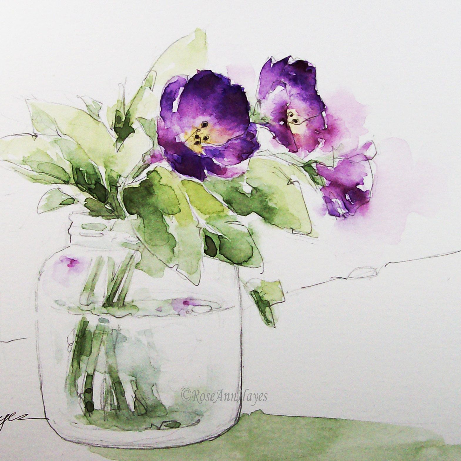 1569x1569 Watercolor Paintings By Roseann Hayes By Roseannhayes On Etsy