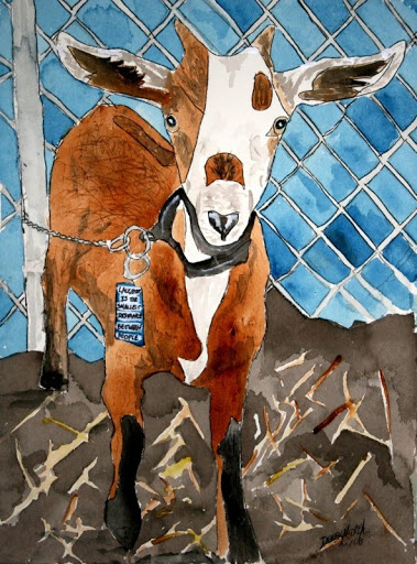 379x512 Goats Watercolor Paintings And Art Prints