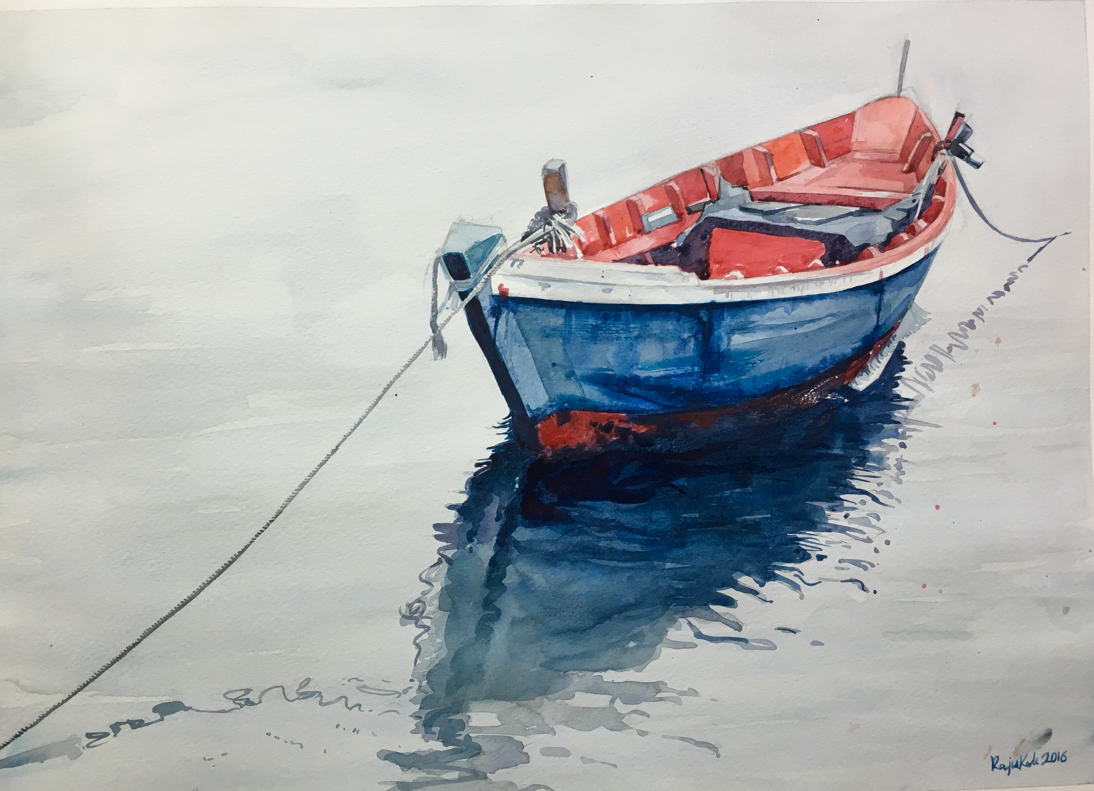 3527x2549 Boat Amp Water Painting