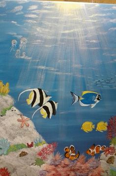 236x358 Under The Sea Tropical Fish Watercolor. A R T ~