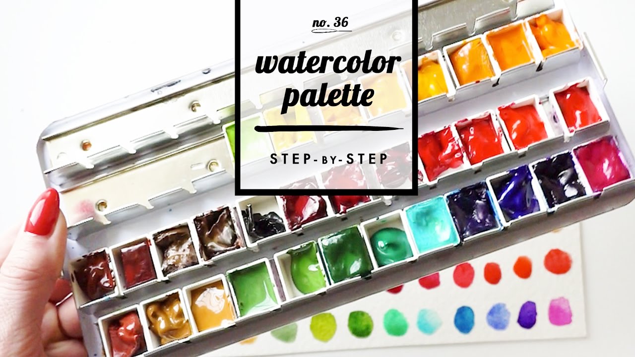 Watercolor Palette Arrangement at GetDrawings | Free download