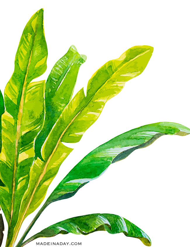 650x841 Tropical Palm Watercolor Wall Art Printables Made In A Day