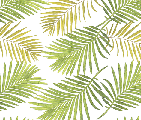 470x402 Watercolor Palm Leaves