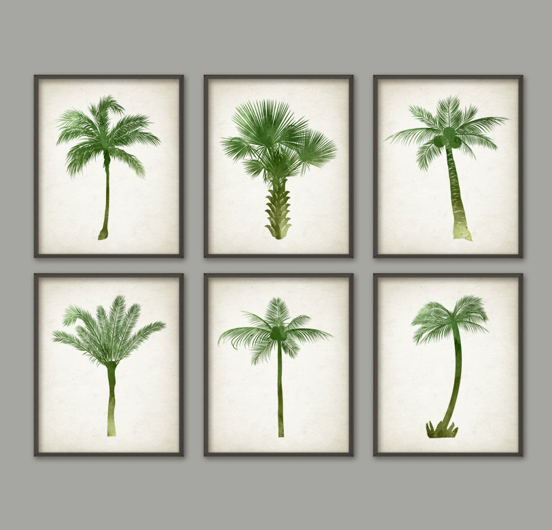 807x775 Palm Tree Wall Art