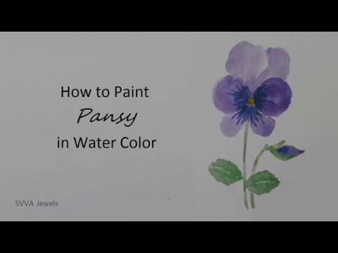 480x360 How To Paint Pansy In Watercolor