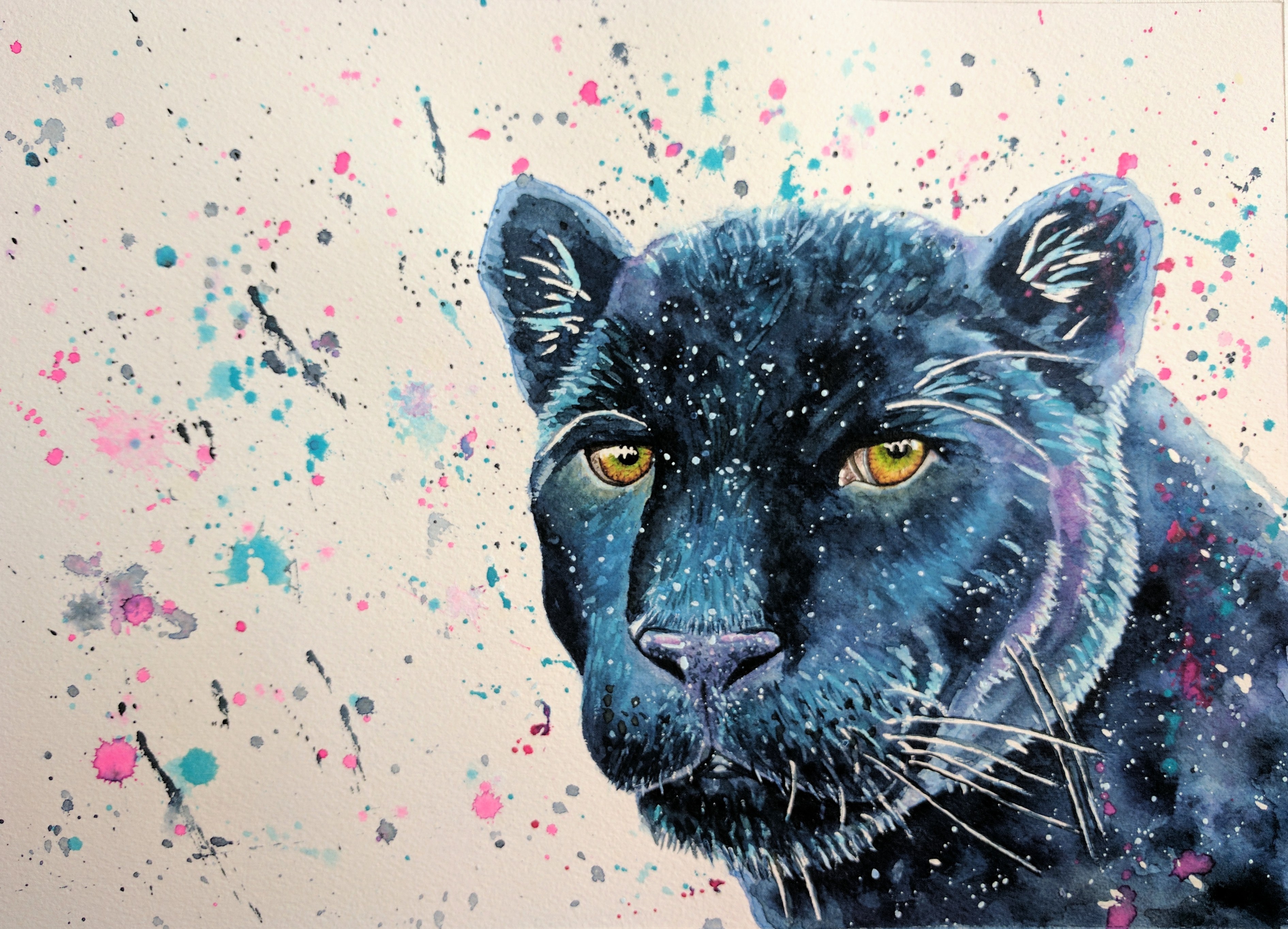 3781x2726 Watercolour Panther