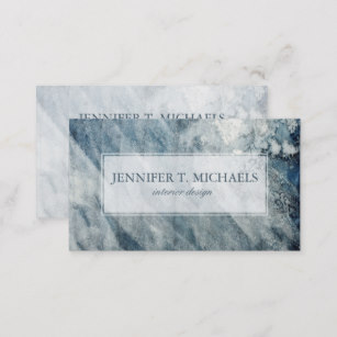 307x307 Dark Blue Color Background Business Cards Zazzle