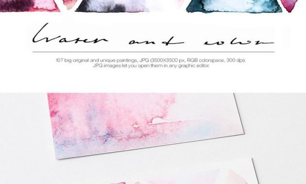 630x380 Paper Size For Business Card Awesome Watercolor Paper Business