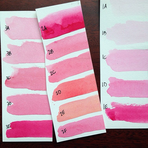 600x600 Watercolor + Gold Foil Edged Letterpress Business Cards