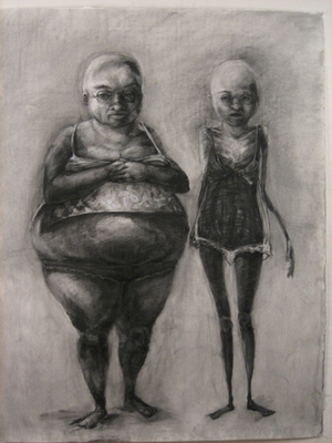 300x400 Jillian Dickson (Ludwig) Drawings Charcoal Drawings This, That