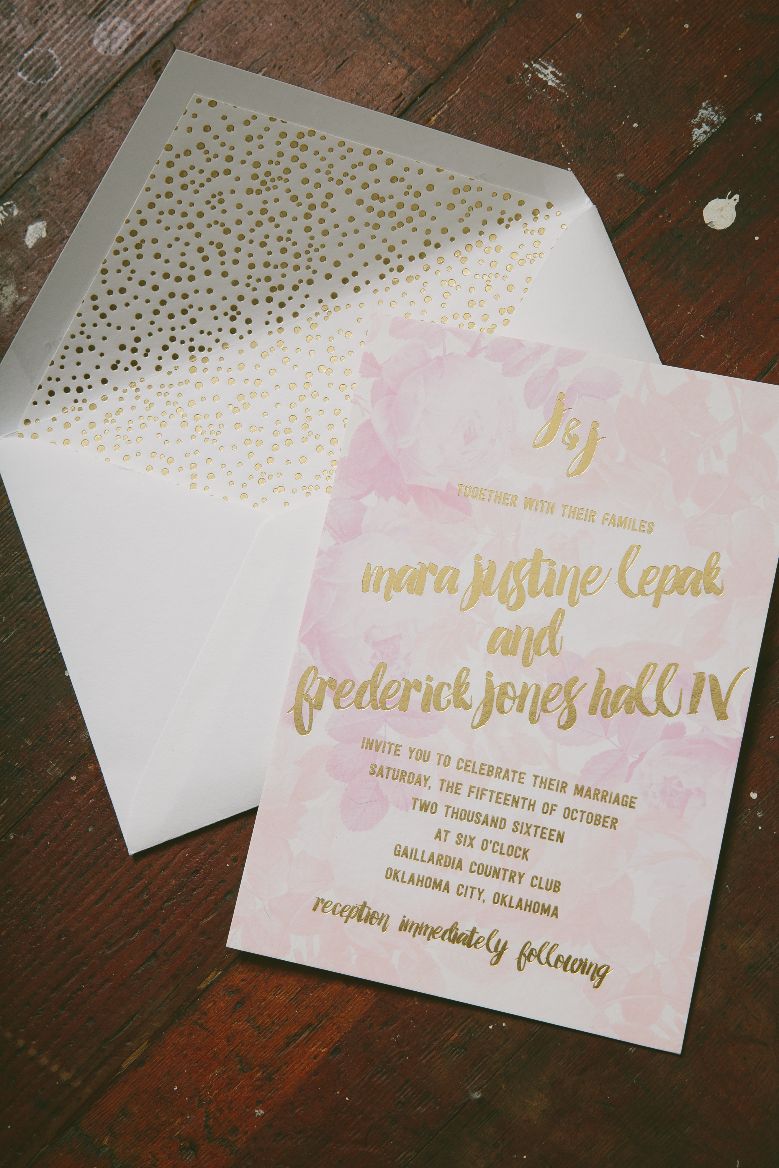 2640x3960 Playful Watercolor Wedding Invitations Printed In Gold Foil From Smock