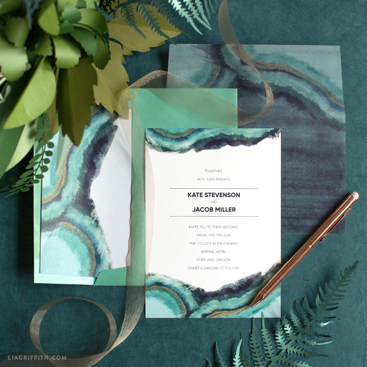 750x750 Download And Print A Watercolor Wedding Invitation Suite