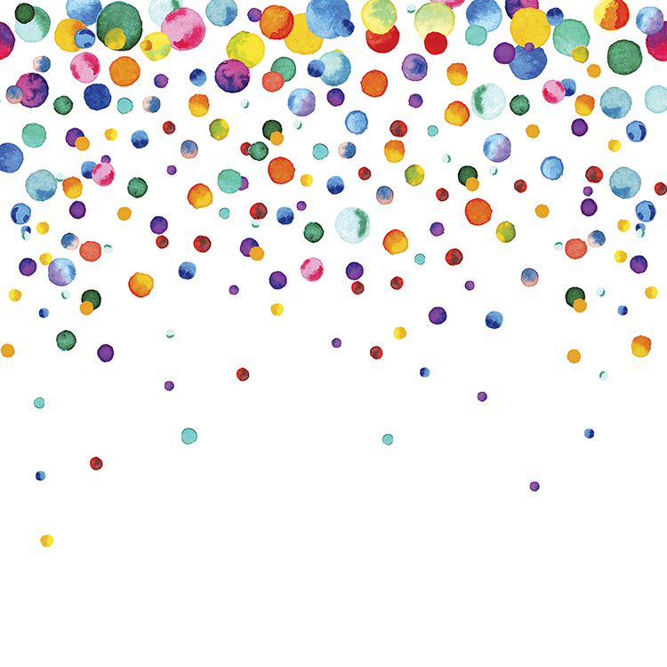 750x750 Ella And Viv Paper Company Watercolor Party Watercolor Confetti Paper