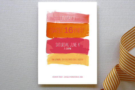 472x315 Watercolor Strokes Party Invitations By Shari Marg... Minted
