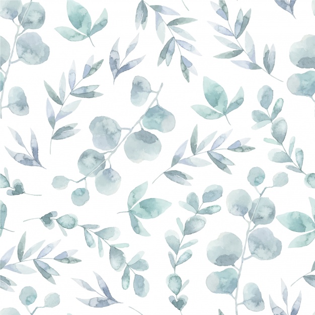 626x626 Watercolor Leaves Pattern Background Vector Premium Download