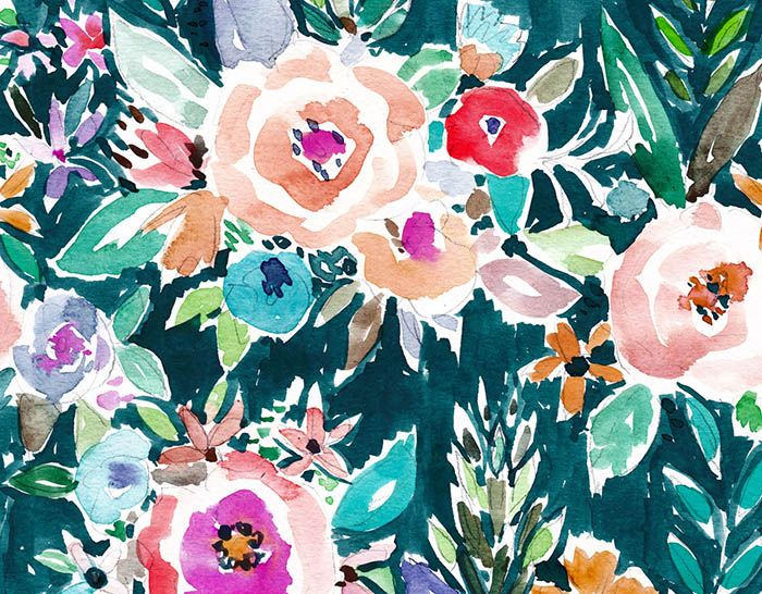 700x546 Download This Beautiful Floral Pattern From Oakland Watercolor