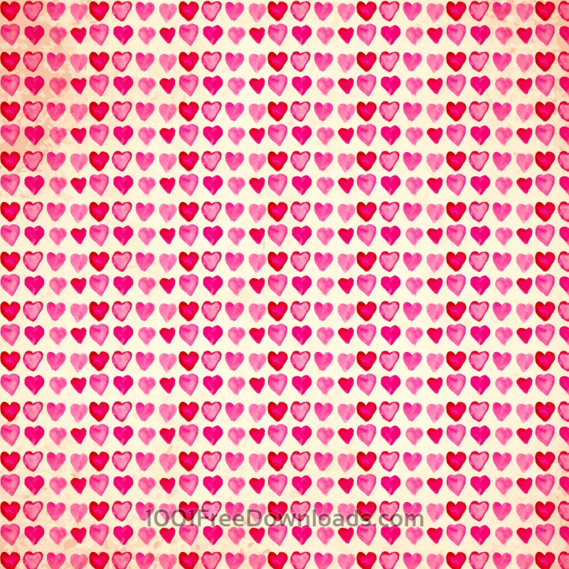 800x800 Free Vectors Watercolor Vector Pattern With Hearts Patterns