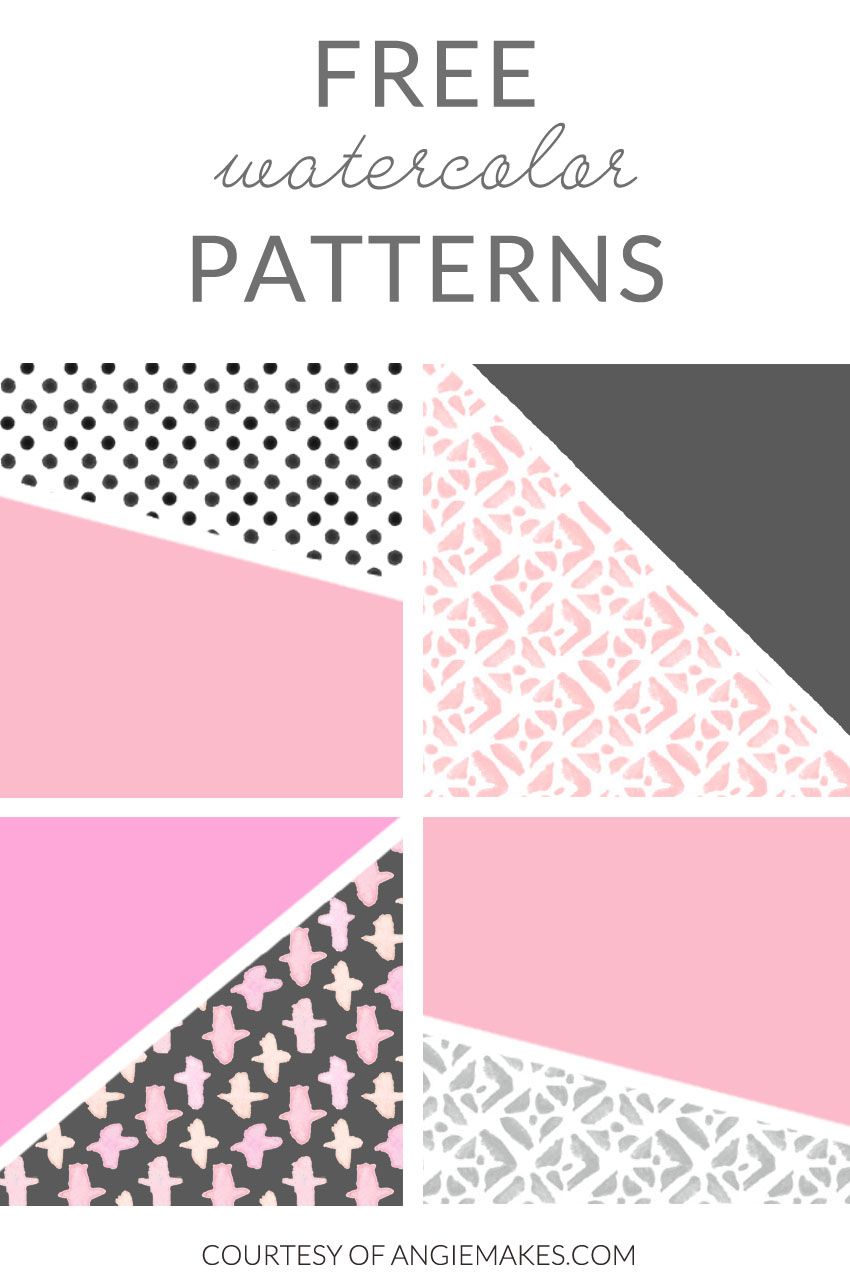 850x1288 Free Watercolor Patterns