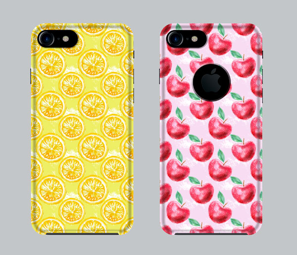 600x515 Fruit Background 15 Seamless Patterns Sporting Watercolor Designs