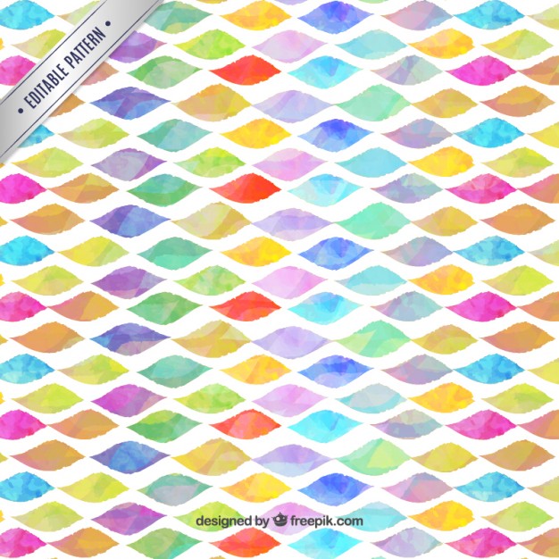 626x626 Watercolor Waves Pattern Vector Free Download