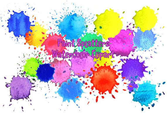 570x385 Watercolour Paint Splatter Patterns Paint Drops And Paint Etsy